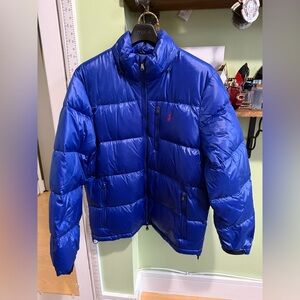 Worn once,perfect new condition!Ralph Lauren Vibrant Blue Quilted Jacket